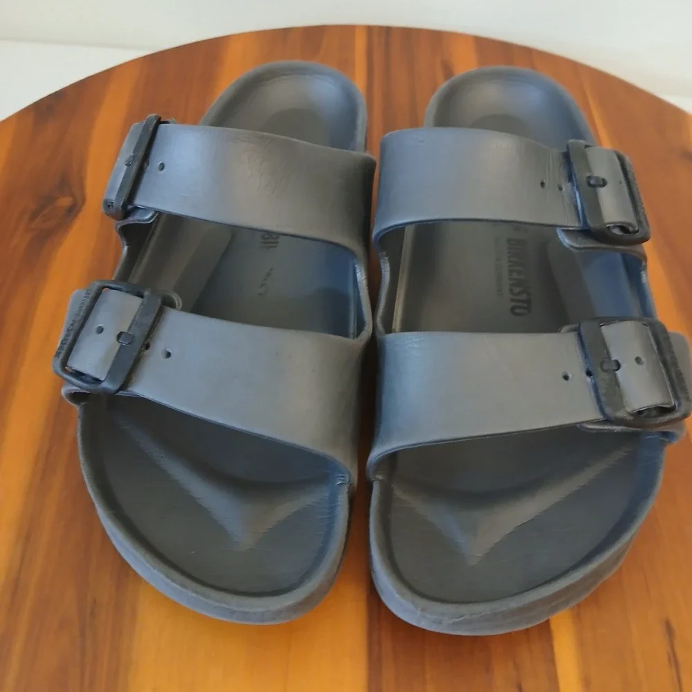 Birkenstock Arizona EVA Mens Size 38 Black Slip On Sandals Slides Waterproof